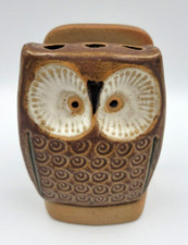 Gufo in gres vintage 3 fori