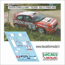 DECALS 1:43 TOYOTA COROLLA WRC