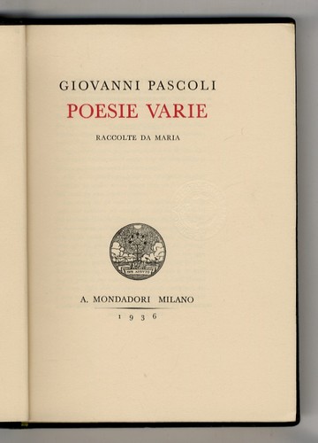 Poesie varie raccolte - , da