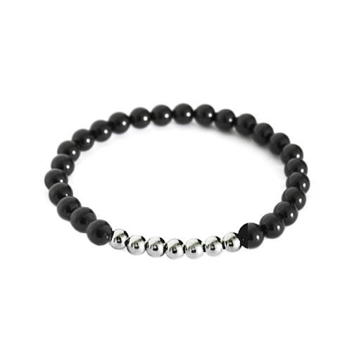 Bracciale acciaio inox argento - bracciale,