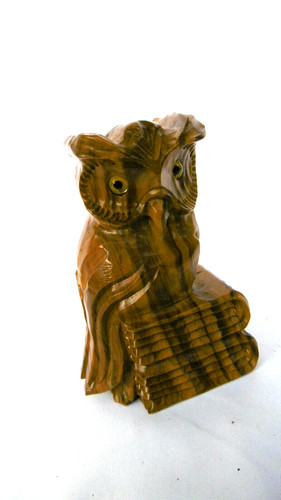 Wood carved owl - wood,