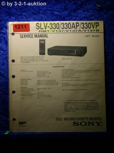 Sony manuale servizio slv - di,