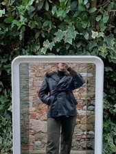 Giacca nera vera pelle con