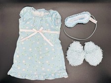 Set camicia da notte blu