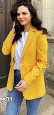 ZARA BLAZER SARTORIALE GIALLO