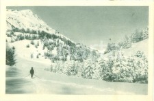 1935 ca CLAVIERE (TO) Sciatore