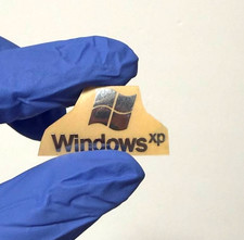 1 x Windows XP Laptop/PC Metal Sticker Badge Decal Logo  30mm x 17mm