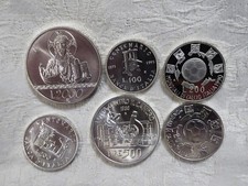 REPUBBLICA ITALIANA LOTTO DI 6 MONETE COMMEMORATIVE FDC E PROOF VARIE TIPOLOGIE