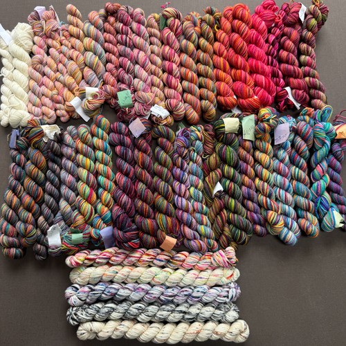 Colorful yarn mini skeins - yarn, mini-skeins