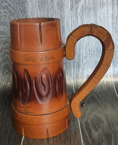 Italy carved alpine beer - carved, stein