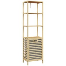 Homcom mobile colonna bagno - bagno, 3