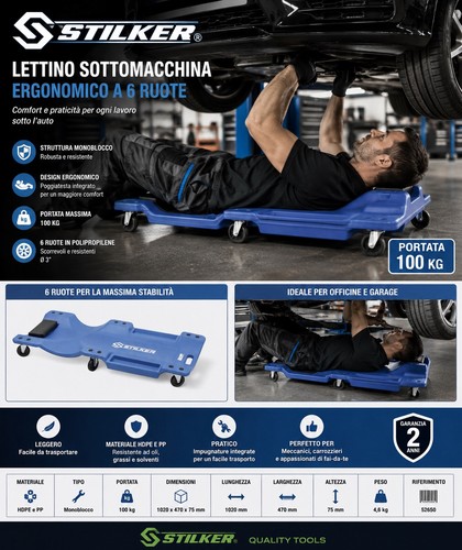 Lettino officina carrello - officina,