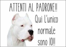 CARTELLO SEGNALETICO - DOGO
