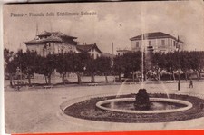 CARTOLINA  PESARO CITTA'  VIAGGIATA 1913 PIAZZALE STABILIMENTO BALNEARE