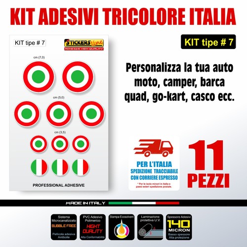 Kit adesivi tricolore - di,