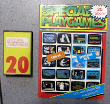 RIVISTA + CASSETTA " SPECIAL PLAYGAMES " N.20 COMMODORE 64 CBM 64 e 128