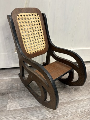 Sedia dondolo vintage stile - a,