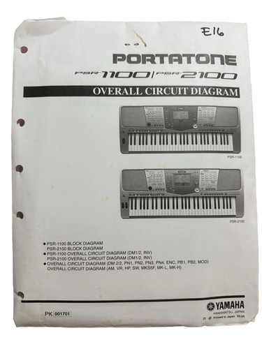 Yamaha portatone psr 1100 - yamaha, psr-1100