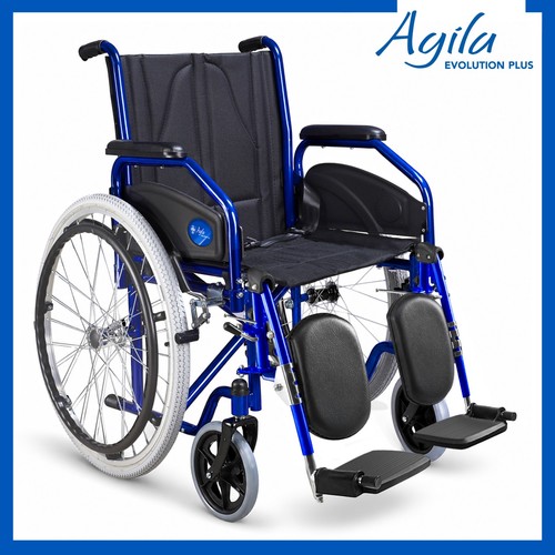 Sedia rotelle pieghevole con - a,