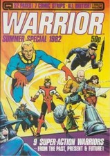 Warrior (1982) #   4 Sticker on Cover (6.0-FN)  Magazine "V for Vendetta" 1982