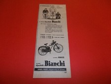 PUBBLICITA' 1954 CICLOMOTORE MOTO SCOOTER SUPER AQUILOTTO BIANCHI ADVERT WERBUNG