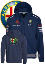 Felpa zip hoodie stampa alfa - felpa,