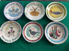 Lotto di 6 piatti del Buon Ricordo - Ceramica Artistica Solimene