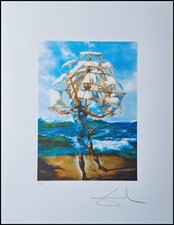SALVADOR DALI * La Nave * 65 X
