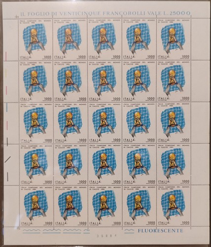 1982 italia foglio intero - italia,