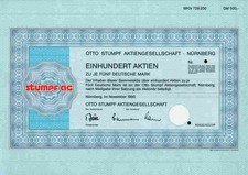 Otto Stumpf 1995 Norimberga Phoenix Fürth Mannheim Chemnitz Zwickau 500 DM bianco