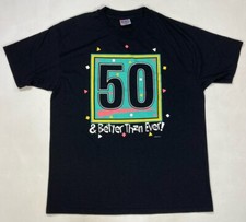 VINTAGE 50 & Better Than Ever Graphic T-shirt Men XL USA 90s Single Stitch