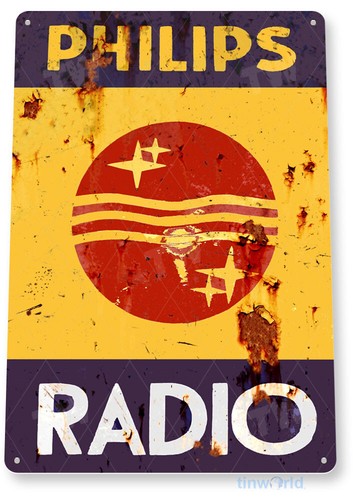 Insegna latta philips radio - insegna,
