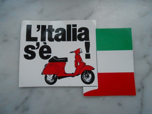Adesivo sticker italia e - adesivo, s'e'
