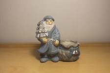 statuetta natale babbo natale portacandela soprammobile presepe