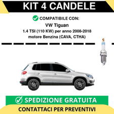 KIT 4 CANDELE per VW Tiguan