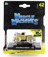 MODELLINO FURGONE EPOCA STATICO MAISTO FORD PICK-UP CUSTOM 1949 ORO SCALA 1/64