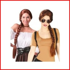 Parrucca Di Carnevale Treccia