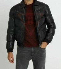 Giubbotto uomo puffer pelle