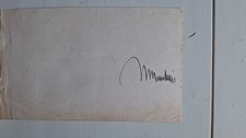 Autografo: Benito MUSSOLINI - Decreto Ministero dell'Interno