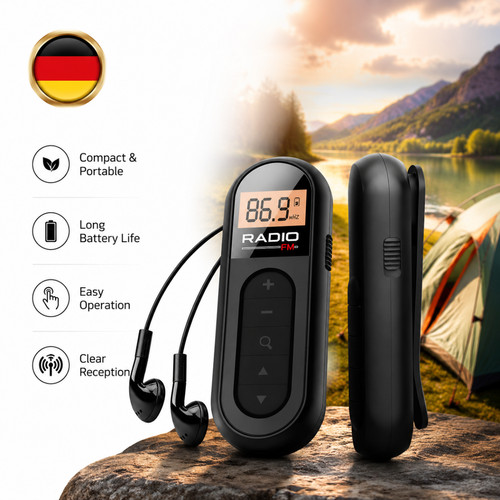 Radio tascabile display - fm,