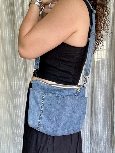 Borsa tracolla denim - a, in