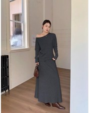 Set Grigio Maglia Monospalla E