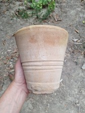 Vaso Terracotta Bianca Usato Fatto A Mano Fioriera Anfora Brocca Giardino Argill