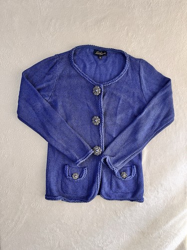 Cardigan luisa spagnoli blu - spagnoli,