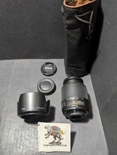 Nikon Zoom AFS 55 200 mm f 4 5.6 ED DX G Autofocus obiettivo tappi bag