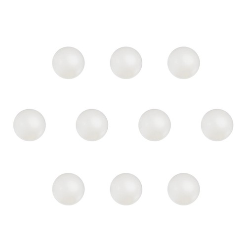 10pz 5mm nylon solido plastica - 10pz,