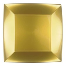 Piatti Piani Nice Oro Quadrati