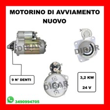 MOTORINO DI AVVIAMENTO NUOVO IVECO EUROCARGO 75E14 KW100 CV136 804004200 135