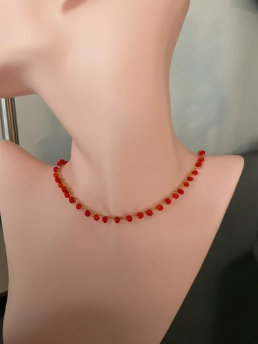 Collana girocollo uncinetto - a,