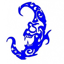 Valentino Rossi Moon - Adesivo PreSpaziato - Blue - 20cm